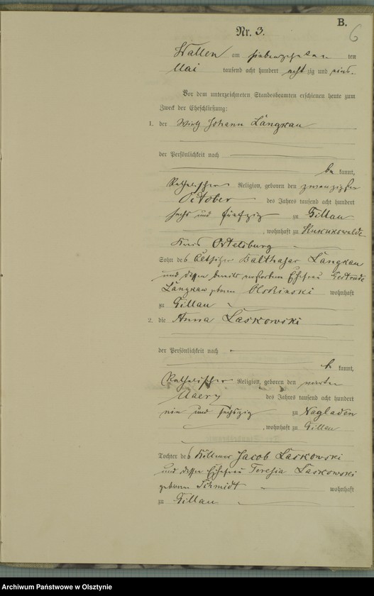 image.from.unit.number "Heiraths-Haupt-Register Nr 1 - 11"