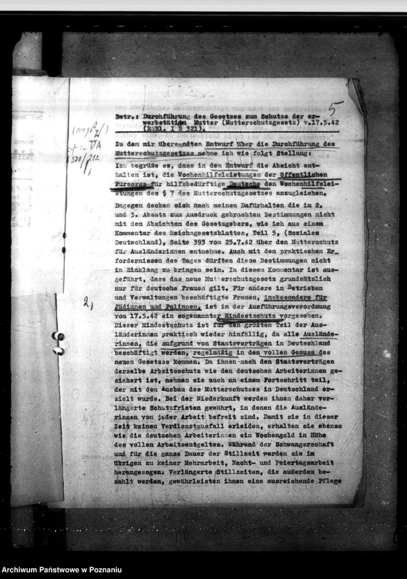 Obraz 9 z jednostki "Wochenfürsorge - fürsorgerechtliche Wochenhilfe"