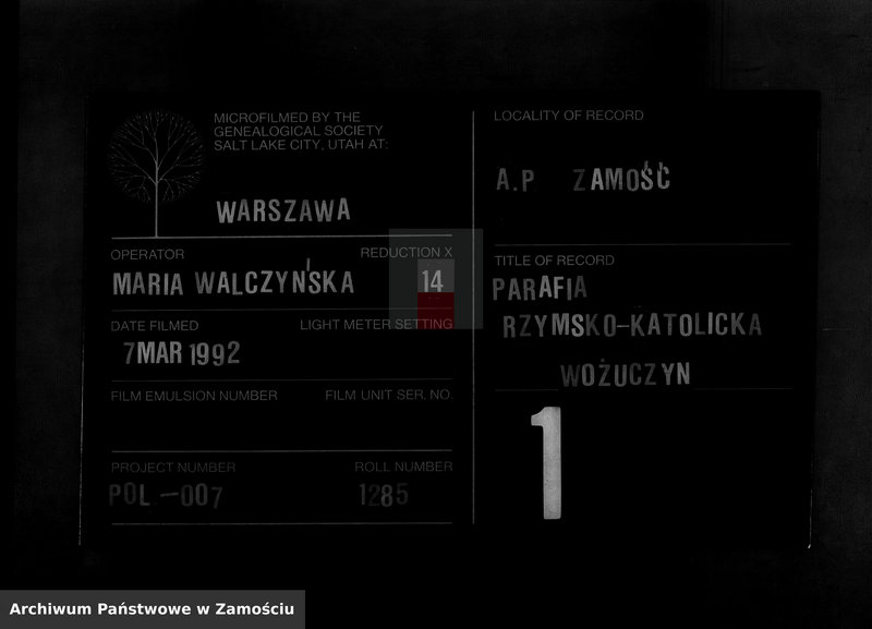 image.from.team "Akta stanu cywilnego Parafii Rzymskokatolickiej w Wożuczynie"
