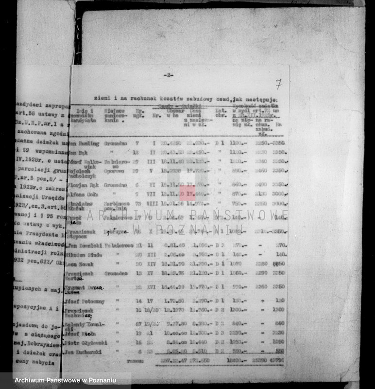 Obraz 11 z jednostki "Rozliczenie podatku gruntowego i budynkowego dla majątku Falmierowo powiatu wyrzyskiego"