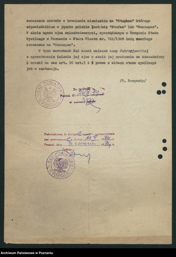 Obraz 8 z jednostki "Akta zbiorowe rejestracji stanu cywilnego do księgi urodzeń z roku 1907"