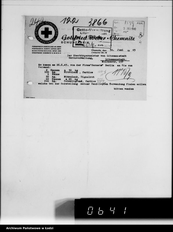 Obraz 8 z jednostki "Gottfried Weber, Chemnitz [zamówienia na sandały z drewna]"