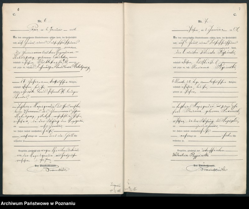 Obraz 6 z jednostki "Księga miejscowa zgonów"