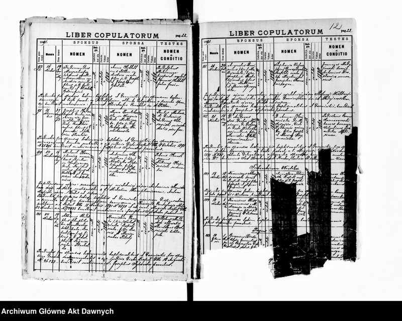 image.from.unit.number "Parafia: Lwów, parafia św. Marii Magdaleny. Dekanat: Lwów. Księga metrykalna urodzeń, ślubów i zgonów dla całej parafii."