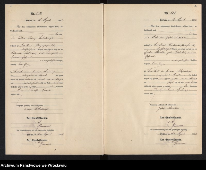 image.from.unit.number "Geburts-Neben-Register Breslau I 1892 Band 3"