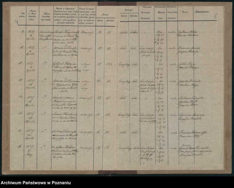 Obraz 5 z jednostki "Księga małżeństw"