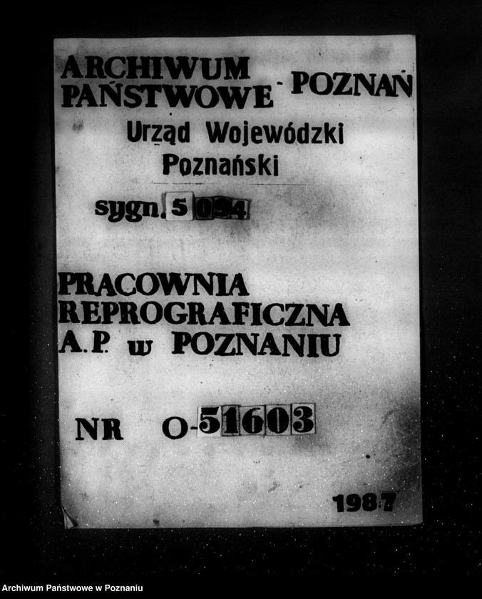 Obraz 1 z jednostki "Zatwierdzenie projektu zakładu przemysłowego ogrodnictwa A. Mielocha w Białej Górze powiat poznański"