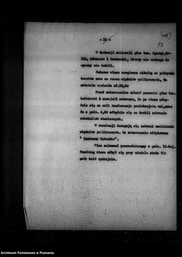 Obraz 17 z jednostki "Sprawozdania sytuacyjne tygodniowe za czas od 18 maja do 28 czerwca 1928 r."