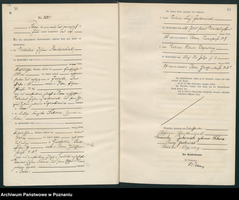 Obraz 18 z jednostki "Księga miejscowa małżeństw tom II [Rejestr główny małżeństw]"