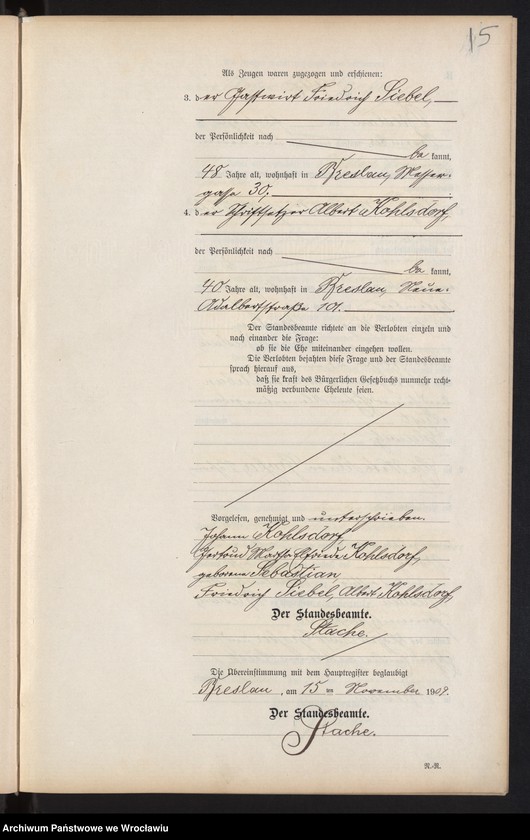 image.from.unit.number "Heiraths-Neben-Register Breslau I 1909 Band 6"