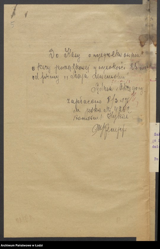 Obraz 7 z jednostki "Szaja Lewensohn, Dawid Merzel- skład skóry"