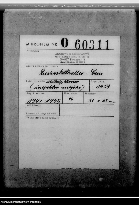 Obraz 2 z jednostki "Mätzig, Werner - inspektor miejski"