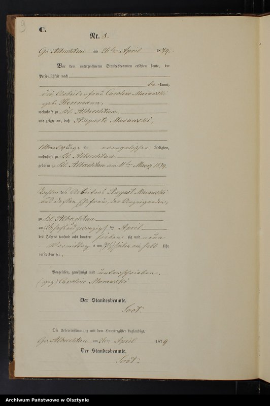 image.from.unit.number "Sterbe-Neben-Register Nr 1 - 21"