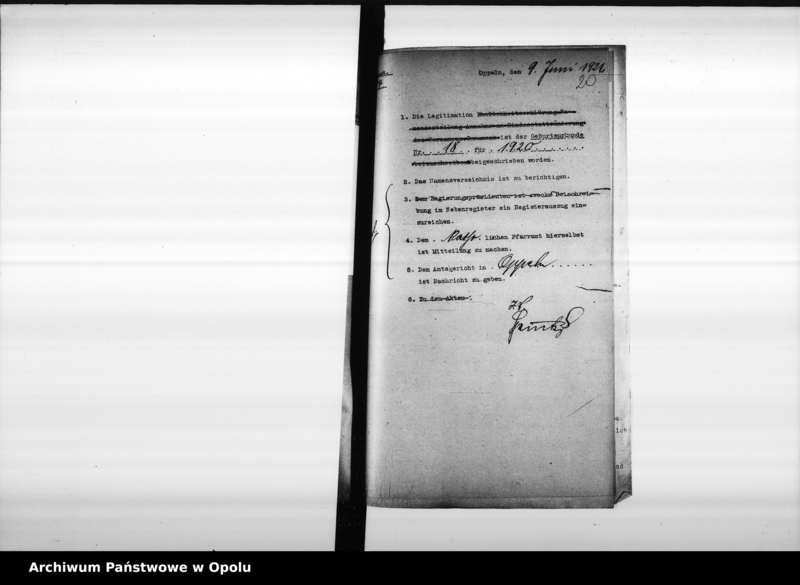 Obraz 20 z jednostki "[Akta zbiorowe Urzędu Stanu Cywilnego - urodzenia]"