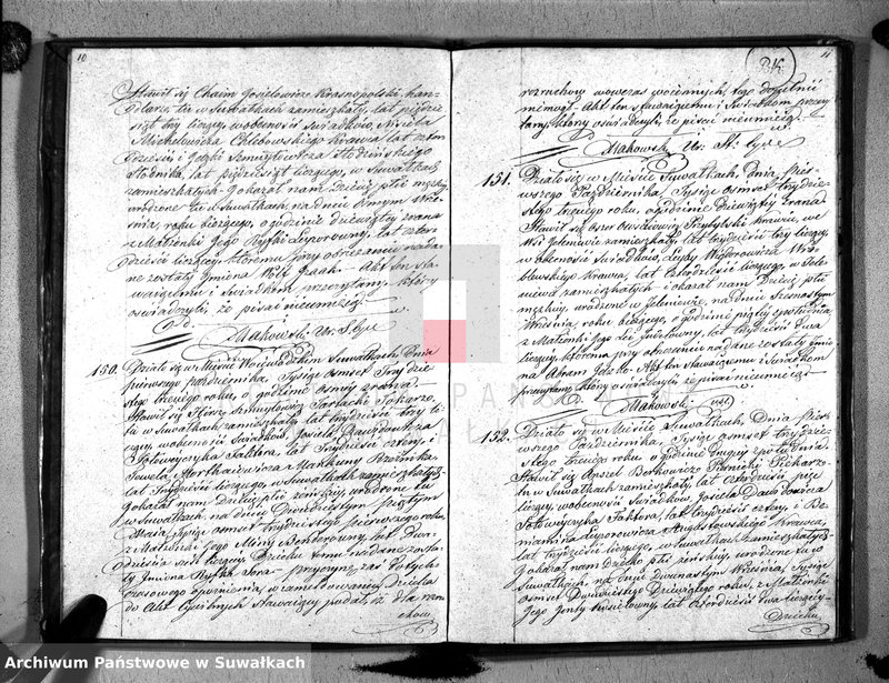 image.from.unit.number "Duplikat Akta Urzędnika Stanu Cwilnego Wyznania Moyżeszowego Okręgu Suwalskiego i Jeleniewskiego Urodzonych z roku 1833"
