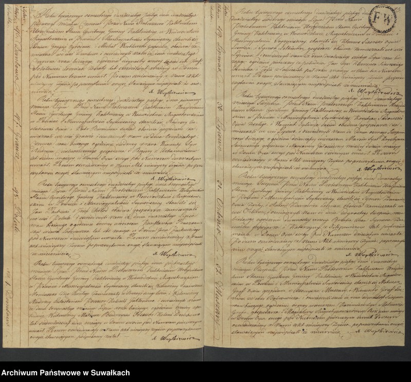 image.from.unit.number "Akta Zeyscia Urzędnika Stanu Cywilnego Gminy Kaletnickiey, od dnia 1-go Stycznia 1825 r. do dni ostatnich Grudnia tegoż Roku."