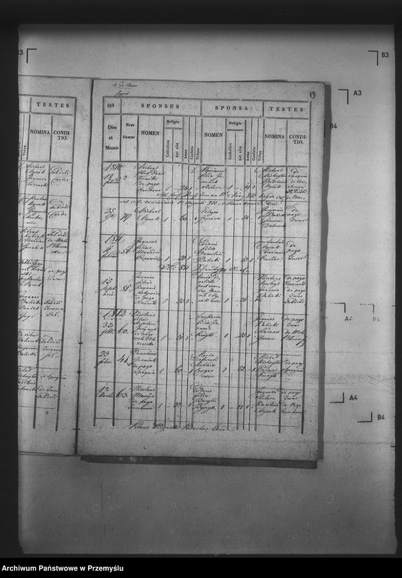 Obraz 17 z jednostki "[Kopie ksiąg metrykalnych parafii Zwór z filią Wola Błażowa (dekanat Podbuż)]"