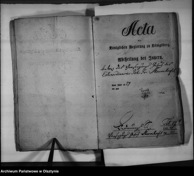 image.from.unit.number "Anstellung des Kreissekretair Sturmhoefel [Johann Friedrich] als Regierungs-Sekretair"