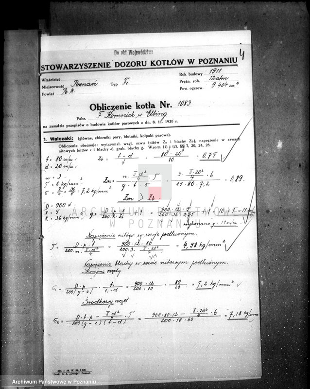 Obraz 8 z jednostki "Przetwory roślninne "Eska" I. Pazoła w Poznaniu nr woj. kotła 2565"