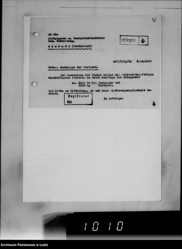 Obraz 6 z jednostki "[Korespondencja z urzędami, instytucjami i firmami] Lit.Da-De."