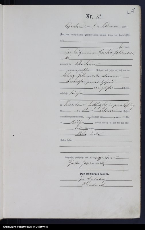 image.from.unit.number "Geburts-Haupt-Register Nr 1 - 83"