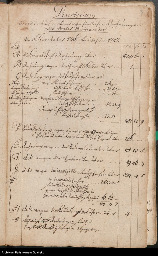 image.from.unit "Amt Marienwerder. General-Pachts und andere extraordineräre Rechnungen"