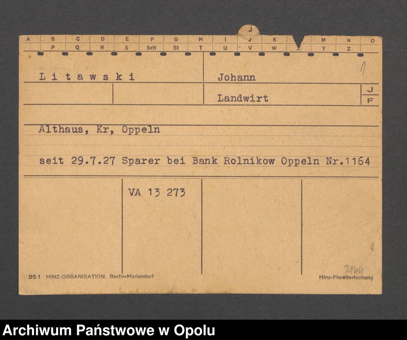 Obraz 3 z jednostki "[Litawski Johann, Althaus]"