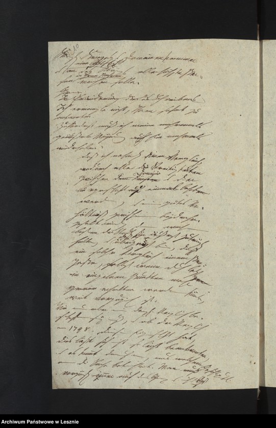 Obraz 13 z jednostki "[Akta manualia des Kriminalrats Künzel als Generalmandatarii der Stadtkommunität und Bürgerschaft zu Lissa in Klagen contra die Fürstl. von Sułkowski