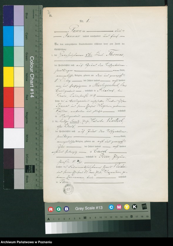 Obraz 3 z jednostki "Księga miejscowa małżeństw tom I"