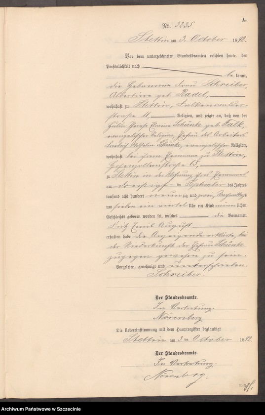 Obraz 14 z jednostki "Geburts-Register (Neben-Register) Band VIII"