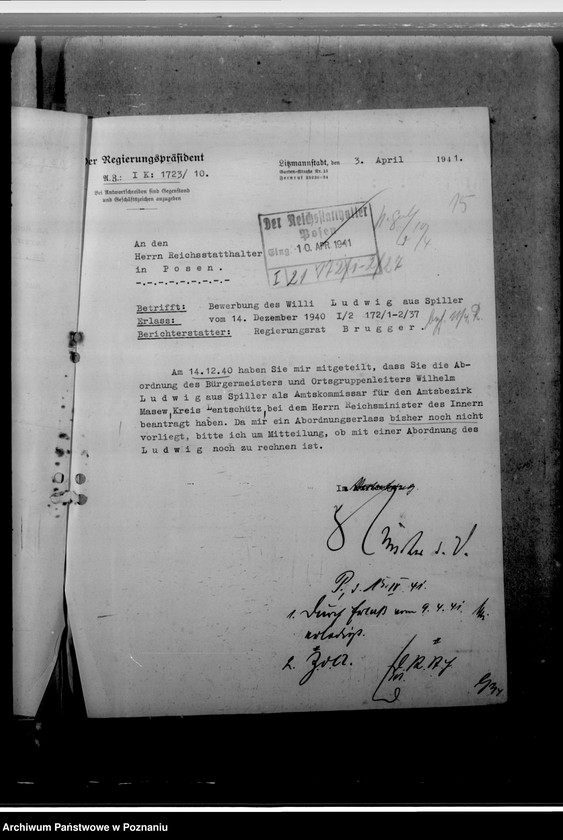 Obraz 19 z jednostki "Ludwig, Willi - komisarz obwodowy"