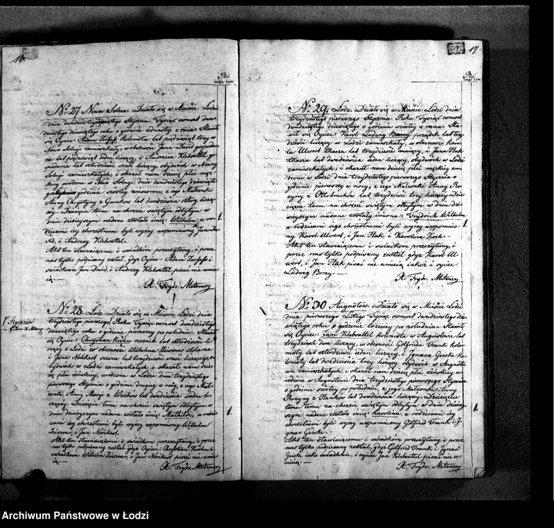 Obraz 11 z jednostki "Akta urodzeń, małżeństw i zgonów"