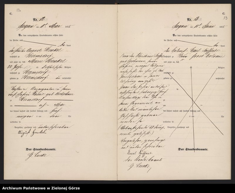 image.from.unit.number "Sterbe-Haupt-Register [Sagan Land]"
