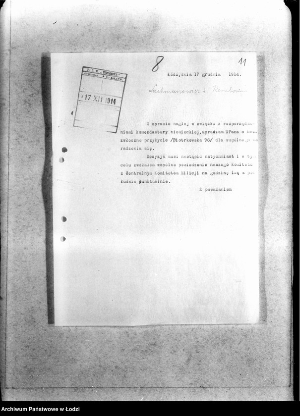 Obraz 14 z jednostki "Komitet Robót Publicznych [korespondencja z innymi komitetami i sekcjami]"