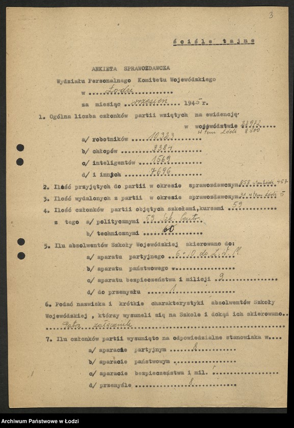 Obraz 4 z jednostki "Ankiety sprawozdawcze Wydziału [z załącznikami]"