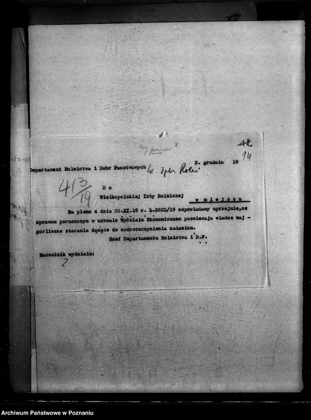 Obraz 18 z jednostki "Sprawy szczegółowo-administracyjne Wielkopolska Izba Rolnicza"