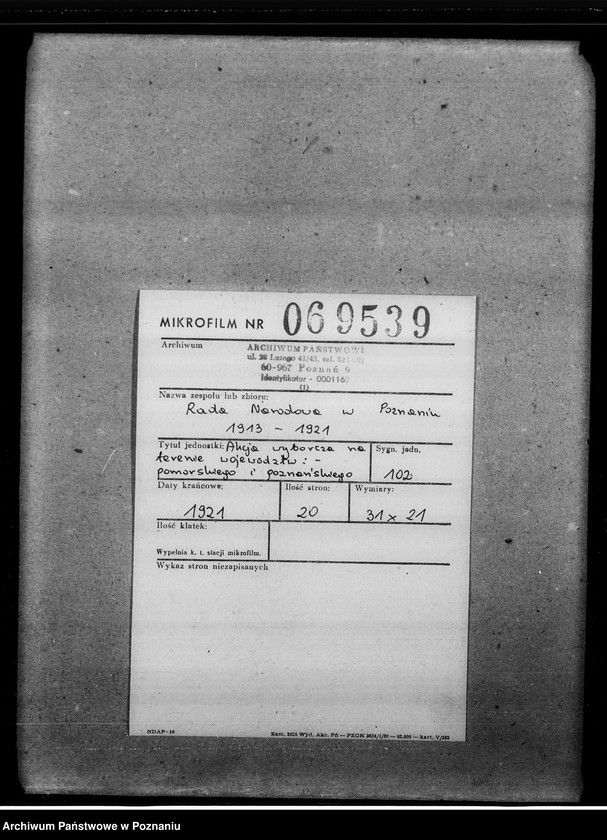 Obraz 2 z jednostki "Akcja wyborcza na terenie województw:- pomorskiego i poznańskiego"