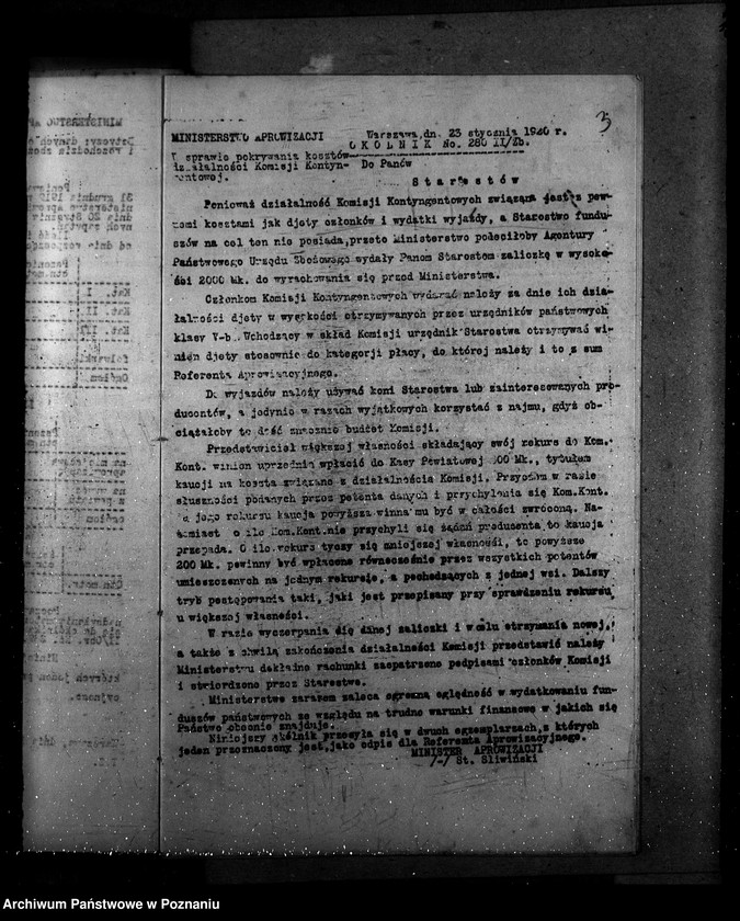 Obraz 9 z jednostki "Okólniki Ministerstwa Aprowizacji do starostw"