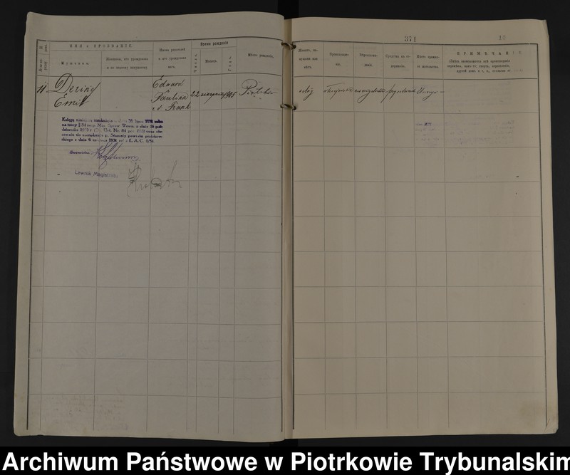 image.from.unit.number "[Księga ludności stałej wsi: Olsztyn, Lipy, Kempfinówka gminy Bełchatówek powiatu piotrkowskiego guberni piotrkowskiej]"