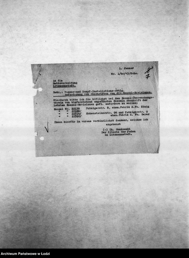 Obraz 10 z jednostki "Metall-Abteilung [Produkcja i zapotrzebowanie materiałów dla resortu pracy]"