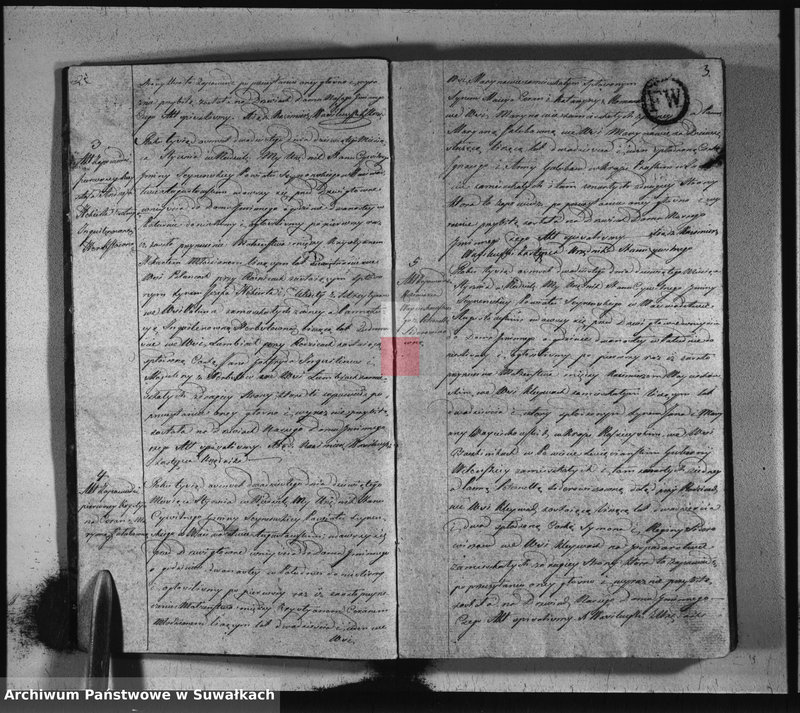 image.from.unit.number "Akta zaślubionych stanu cywilnego gminy seyneńskiey od 1-go stycznia 1820 roku."