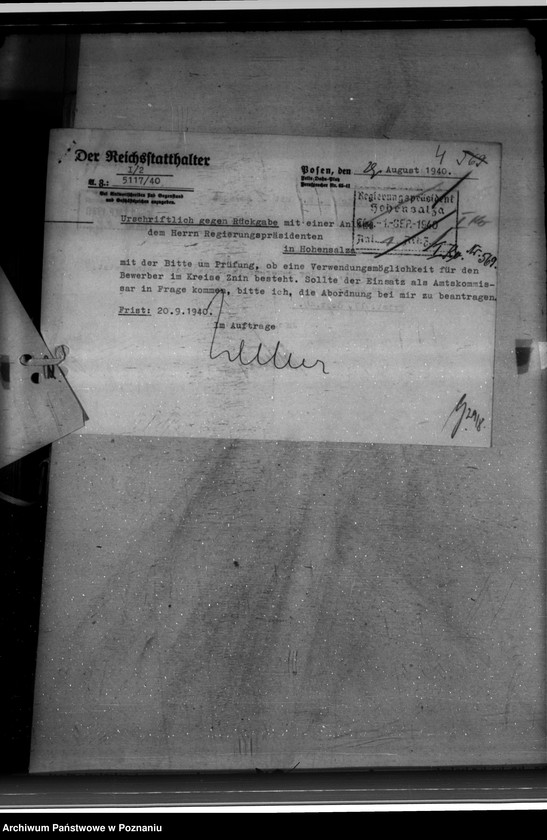 Obraz 8 z jednostki "Bewerbungen um Kinsatz im staatlichen und kommunalen Dienst"