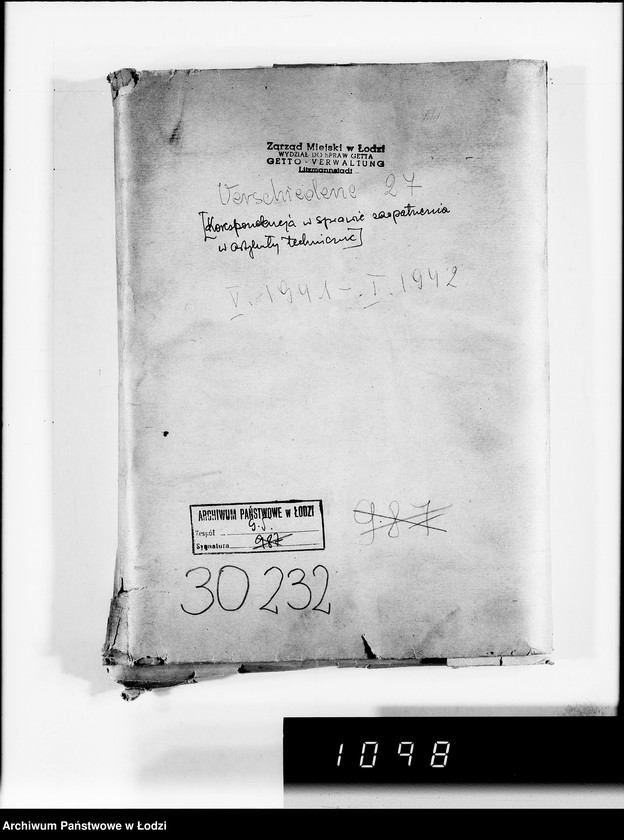 Obraz 4 z jednostki "Verschiedene. [Korespondencja w sprawie zaopatrzenia w artykuły techniczne]"