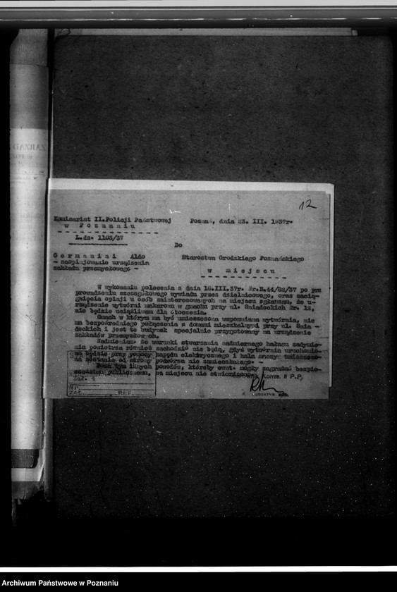 image.from.unit.number "Zatwierdzenie zakładu przemysłowego /fabryki makaronu/  Aldo- Germanini i Spółka w Poznaniu"