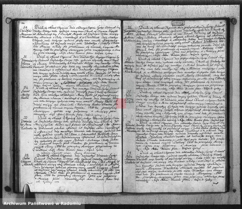image.from.unit.number "Dupplikat Akt Religiyno- Cywilnych Urodzenia, Zaślubienia i Zeyścia parafii Kowali Stępociny Roku 1838"