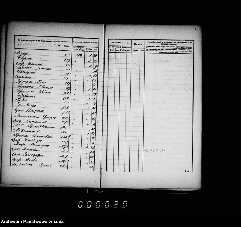 Obraz 17 z jednostki "O nedoimkach čisljaščichsja po knigam Uezdnago Kaznačejstva za I-uju polovinu 1898 goda"