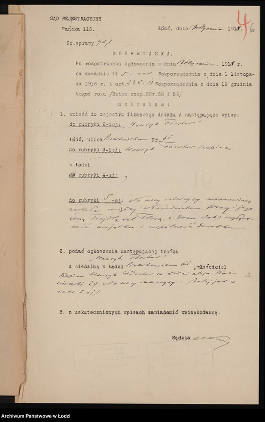 Obraz 8 z jednostki "Henryk Tőrster- skład papieru, tapet i materiałów piśmiennych"