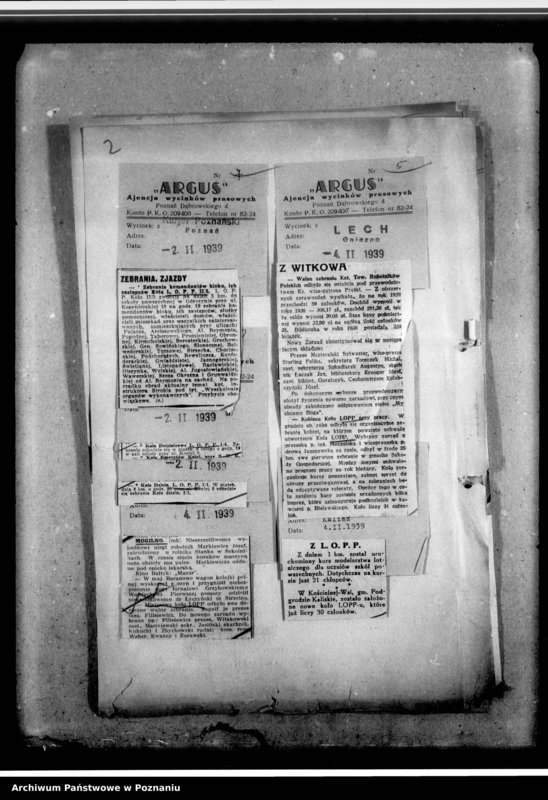 Obraz 6 z jednostki "Wycinki prasowe dotyczące działalności Ligi Obrony Powietrznej i Przeciwgazowej w Poznaniu"