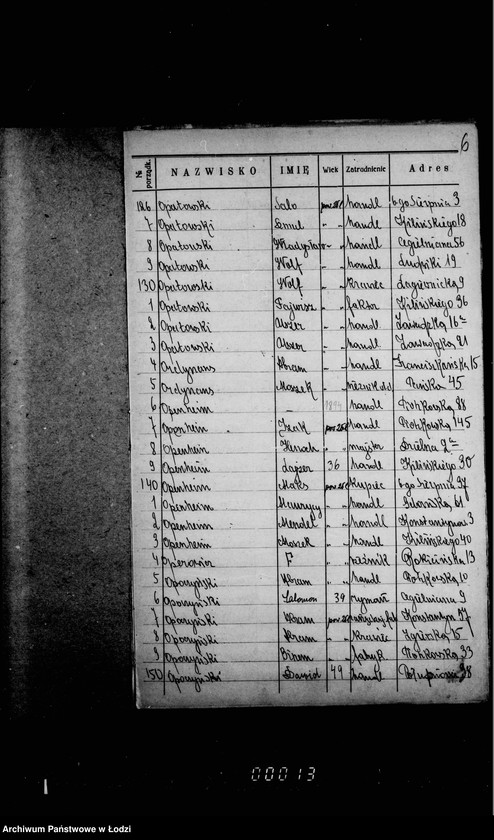 Obraz 11 z jednostki "Lista wyborców Gminy Wyznaniowej Żydowskiej w Łodzi 1924 r. lit. O"