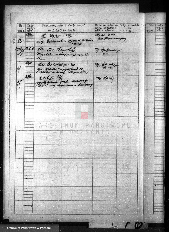 Obraz 11 z jednostki "Sprawy organizacji nadzoru nad lasami nie stanowiących własności państwa /spisy spraw/"